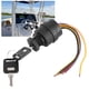 thumbnail image 2 of Interruptor de encendido con llave, 6 cables, 3 posiciones, interruptor de llave de encendido universal, motor de arranque con 2 llaves, piezas de repuesto para fueraborda marino Unbranded 1619200057311, 2 of 7