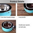 thumbnail image 3 of ABPETE Stainless Steel Double Boiler Pot,Stainless Steel Double Boiler Pot 600ML with Heat Resistant Handle for Melting Chocolate, Butter, and Candle Making(Silver Handle), 3 of 13