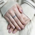 thumbnail image 2 of Womens Ring Anillo Para Mujer Stainless Steel Ring with Top Grade Crystal Imola, 2 of 5