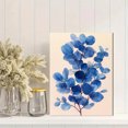 thumbnail image 2 of UXIEQU 12x16 Inch 2D Flat Blue Eucalyptus Watercolor Wall Art Minimalist Botanical Modern Leaf Home Decor, 2 of 8