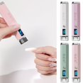 thumbnail image 2 of Nail Art UV LED Curing Lamp, Intelligent AI Sensing Fast Dry Gel Polish Handheld Light for Manicure & Pedicure Tips, White Portable Salon Tool, 3-5 Sec Quick Cure, 2 of 8