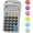 Gray, variant on Enday Solar Battery Basic Calculator Essential School Supplies, Blue 1 Pack