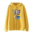 thumbnail image 4 of Dark hip hop gótico Harajuku Y2k esternón mariposa cremallera Sudadera con capucha hombres y mujeres Harajuku chaqueta sudadera, 4 of 4