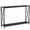 Black - Console Table, variant on Zimtown 63" Long Counter Height Pub Table with Footrest, Tall Bar Table fro Kitchen, Dining Room, Multifunctional Dining Table Sturdy Metal Frame, Brown