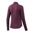 thumbnail image 5 of Ailaofu Women's Long Sleeve Shirts with Thumb Holes Athletic Workout Hiking Running Shirt 1/4 Zip Pullove, 5 of 6