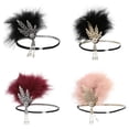 thumbnail image 1 of 4x 1920s Bandeau Headpiece Fancy Coiffe Fernando Diademas Flapper Vintage, 1 of 8