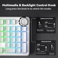 thumbnail image 3 of Restored AULA F99 Pro Wireless Mechanical Keyboard-Silent Version,BT5.0/2.4GHz/USB-C Hot Swappable Custom Keyboard,Gasket Structure,Pre-lubed Linear Switches RGB Backlit Computer Gaming Keyboards (Refurbished), 3 of 9