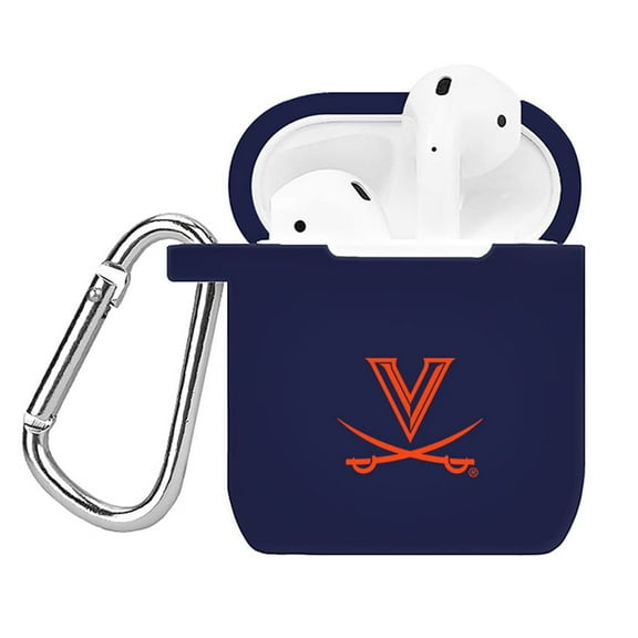 Navy Virginia Cavaliers Silicone AirPods Case