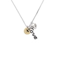 thumbnail image 2 of Delight Jewelry Goldtone Disc 1/2'' Initial - x - - Love and Lock Charm Necklace, 18"+1", 2 of 4