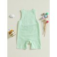 thumbnail image 6 of RUINIXCW Baby Boy Girl First Birthday Outfit 1 Years Old Birthday Clothes Summer Fall Romper Overalls Cake Embroidery Striped Sleeveless Jumpsuit Playsuit, 6 of 9