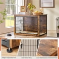 thumbnail image 3 of Yaheetech 40" W Industrial Multi-functional Wooden Dog Crate,Rustic Brown, 3 of 7