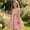36Pink129, variant on CAIVO Kids Girls Solid Color Bow Sleeveless Dress Party Event V-Neck Holiday Dresses