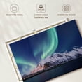 thumbnail image 6 of Elephant Stock Norwegian Peaks Aurora Wall Art - Horizontal Canvas Wall Art - Living Room Wall Decor - Nature Canvas - Blue And Green Decor - 12" x 8", 6 of 8