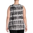 thumbnail image 3 of Terra & Sky Women's Plus Size Lattice Tank Top, 3 of 5