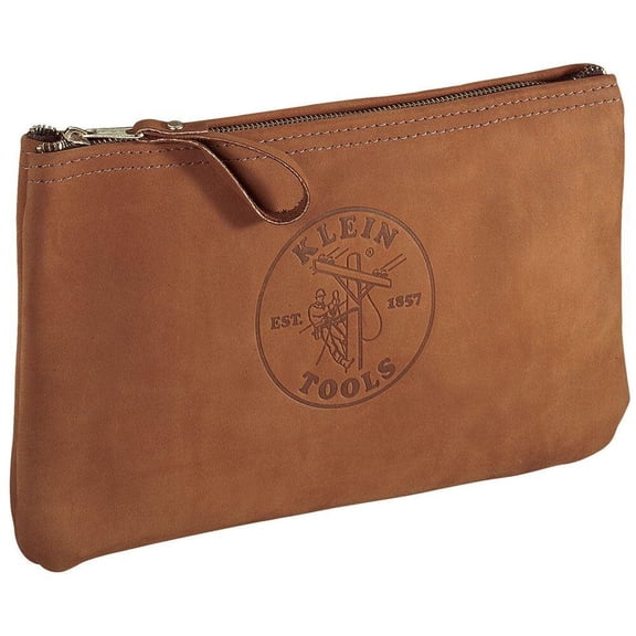 Klein Tools Top-Grain Leather Zipper Bag