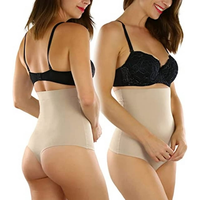 Pack 2 Faja Alta Calzón Tanga Sin Costuras Invisibles Tatys Fashion Tatys Fashion 90013