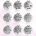 thumbnail image 4 of 9 Pieces Teacher Appreciation Keychain Gift Thank You Gift Graduation Decoration, 4 of 7