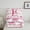 Pink White E, variant on jejeloiu Letter A Monogrammed Bedding Comforter Set,Bowknot Bow Ribbon Twin Comforter Sets,Pink White Bedding Set For Girls,Microfiber Room Decorative Reversible,2pcs