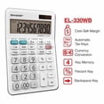 thumbnail image 4 of Calculadora Sharp EL-330WB con pantalla grande de 10 dígitos, 4 of 8