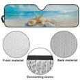 thumbnail image 5 of Uorisanigo Windshield Sunshade Car Sun Shade Heat Shield Sunshade Sun Visor Compatible with 2007-2024 Wrangler Rubicon Sahara TJ JK JKU 2 & 4 Door Beach Starfish for Outdoor Camping, 5 of 7