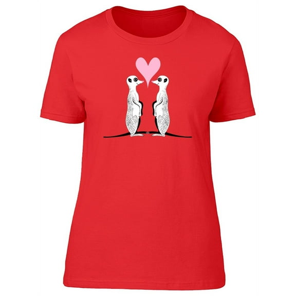 Meerkats In Love T-Shirt Women -Image by Shutterstock, Female Large