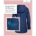 thumbnail image 5 of URBAN REPUBLIC Womens Rain Jacket - Lightweight Waterproof Windbreaker Raincoat for Women (S-3XL), 5 of 7
