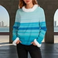 thumbnail image 2 of LIaqionyy Hauts pour Femmes Tunique Confortable Chemises Mignonnes Décontractées Col Rond Blouse de Travail Vêtements de Mode Automne, 2 of 5