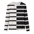 thumbnail image 4 of ChaoHeng Women Casual Long Sleeve Print Round Neck Loose T-Shirt Blouse Tops,Women's Sweatshirts and Hoodies Plus Size New Trendy(Black,M), 4 of 4
