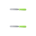 thumbnail image 4 of ZheElen Spatule Outil Sandwich Main Beurre Épandeur Crème Racleur Reposurant Vert Poignée 2Set, 4 of 6
