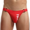MIZOK Men's Jockstraps Sexy Jock Strap Breathable Underwear Red XL-1 Pc