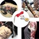 thumbnail image 3 of Pedal de tatuaje, interruptor antideslizante para máquina de tatuaje, fuente de alimentación con cable de alimentación, Kit rojo, 3 of 10