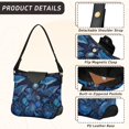 thumbnail image 3 of Iauyy Women's Handbag Removable Shoulder Satchel Bag-Polyester and PU leather ，Underwater, 3 of 7