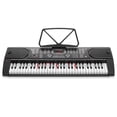 thumbnail image 2 of Hamzer Piano con teclado de 61 teclas con teclas iluminadas, parlantes incorporados, soporte, banco y etiquetas para teclas - Juego de teclado musical electrónico portátil para principiantes, 2 of 5