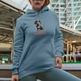 thumbnail image 2 of It's a Wienerful Life with a Cute Wiener or Dachshund Dog Art Merch Gift, Light Blue Hooded Sweatshirt or Hoodie, 3XL, 2 of 5