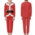 thumbnail image 2 of Renewold Red Clothing Sleepwear for Kids 9-10 Years Old Family Matching Pajama Sets Candy Canes Elf Loungewear Pjs 2 PCS Casual Nightwear,Christmas Holiday, 2 of 5