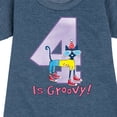 thumbnail image 3 of Pete the Cat -  Happy 4th Birthday - Toddler And Youth Girls Fleece Dress, 3 of 6