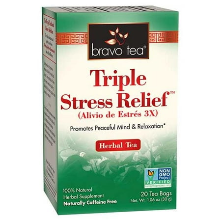 Triple Stress Relief Tea 20 BAG - (Best Stress Relief Tea)