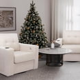 thumbnail image 2 of Tabaray Swivel Accent Chair, Recliner Armchair, Modern Round Barrel Chair with Storage Pocket, Single Sofa with Cup Holder and Cushion for Living Room, Bedroom, Guest Room, Office, 2 of 18