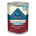 thumbnail image 2 of (2 pack) Blue Buffalo Homestyle Recipe Beef Dinner Wet Dog Food for Senior Dogs, 12.5-oz. Can, 2 of 12