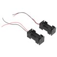 thumbnail image 4 of 2pcs Black 2-Layers 4 x 1.5V AAA Battery Holder Case Box w Wire Leads, 4 of 5