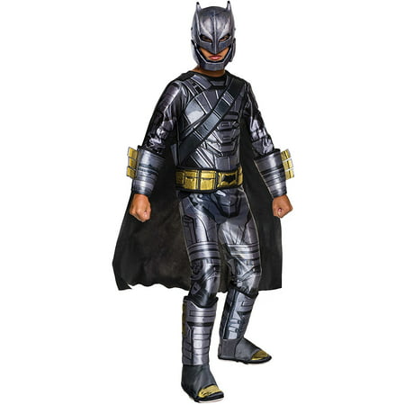 Big Boys' Batman V Superman Armored Batman Costume, NOTE: Costume sizes are different from clothing sizes; review the Rubie's size chart when.., By