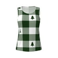 thumbnail image 2 of Rocae Green White Lumberjack Plaid for Women's Workout Tank Top Lightweight Sleeveless Fit Tops- Moisture-Wicking, BreathableMedium, 2 of 9