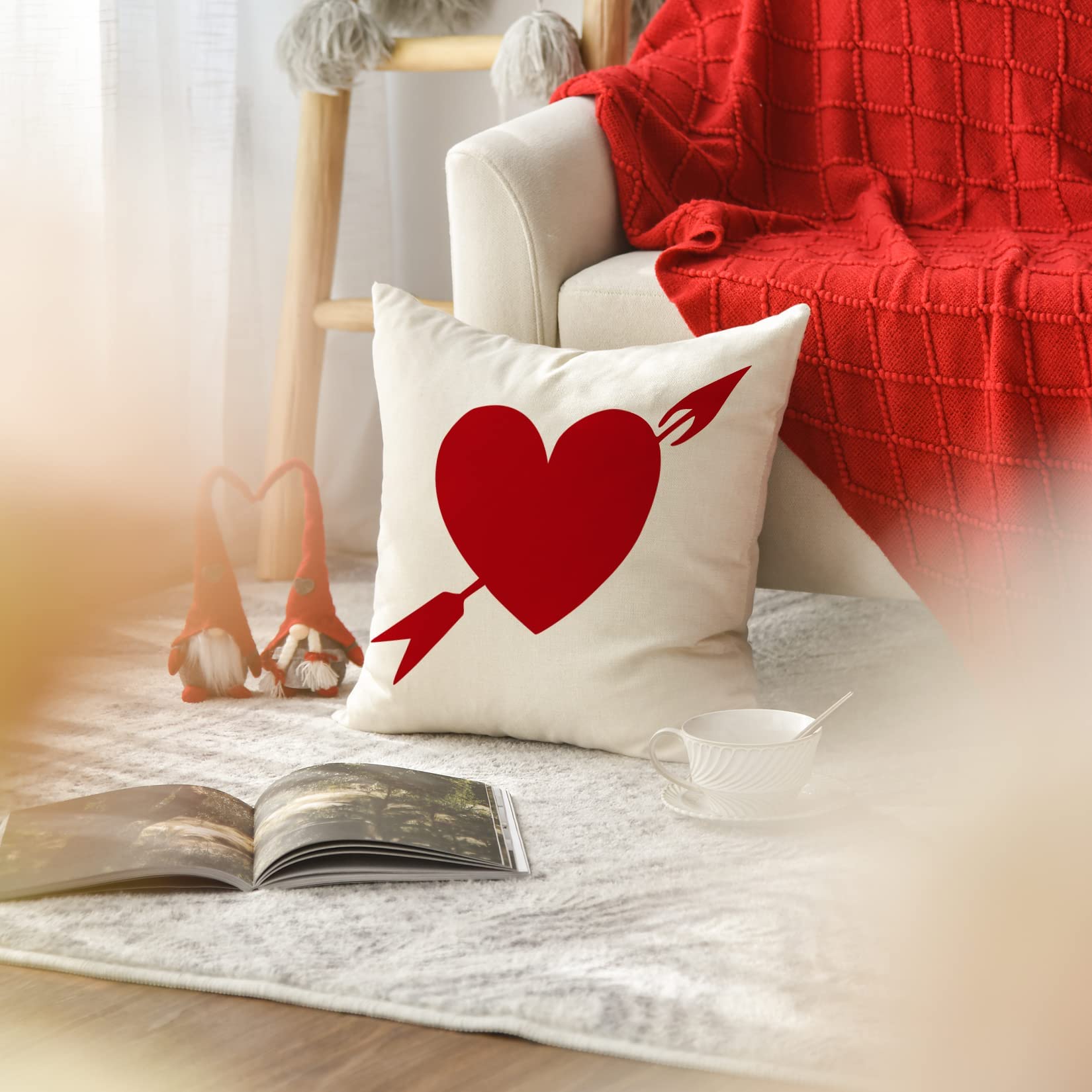 Farmhouse Heart Personalized 18-inch Throw Pillow