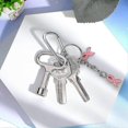 thumbnail image 5 of Metal Triangular Wrench Meter Box Key Silver Socket Triangle Wrench With A Key Ring For Gas Water Electric Meter Cabinet, 5 of 5