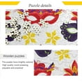 thumbnail image 2 of Dreamtimes Mardi Gras Masks Jigsaw Puzzles 500 Piece for Adults Large Puzzle Game Challenging Family Puzzle Game for Adults Teens 20.5" x 14.9", 2 of 7