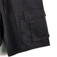 thumbnail image 5 of Bcfgryg Men Drawstring Casual Sports Shorts Solid Surfing Beach Pants Men's Cargo Shorts With Pockets Black L, 5 of 5