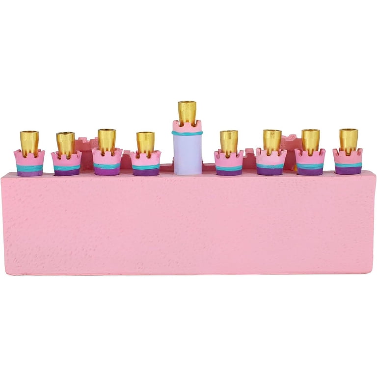Aviv Judaica Princess Castle Hanukkah Menorah photo 5