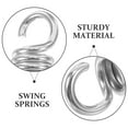 thumbnail image 3 of Ensemble de Ressorts de Balançoire Robustes pour Chaise Suspendue Extérieure Hamac Argent 2 Pcs 7.87 Pouces, 3 of 9