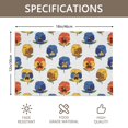 thumbnail image 3 of Placemat, Pioneer Flower Floral Print Pattern Place Mats Table Mat Set Of 2, PVC Washable Placemats for Party Kitchen Dining Decoration, 18x12 Inch, Fade Resistant, 3 of 6