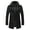 Black, variant on Men's Thermal Wool Blend Business Peacoat, Single- with Detachable Zipper, Autumn Winter Windbreaker